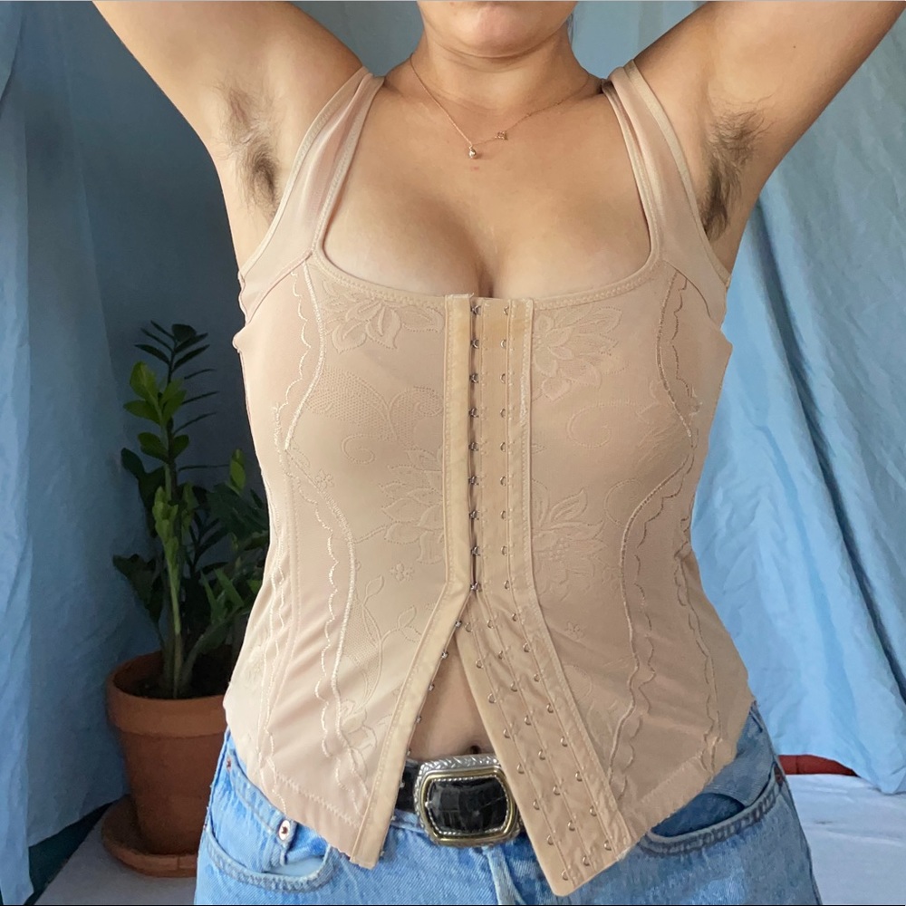 Vintage tan colored corset